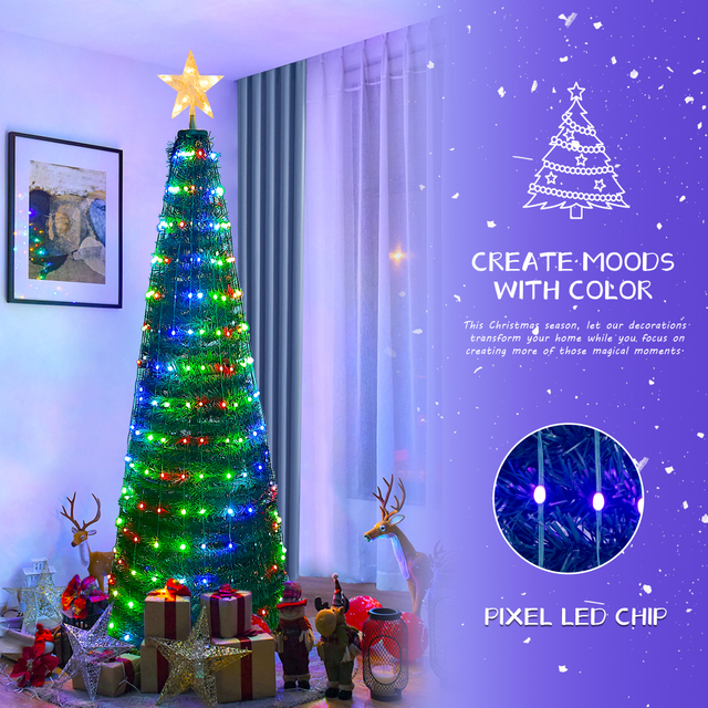 Складная рождественская елка 6 футов 314LED своими руками 