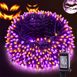 108-футовые 300 светодиодные фиолетовые фонари для Хэллоуина
