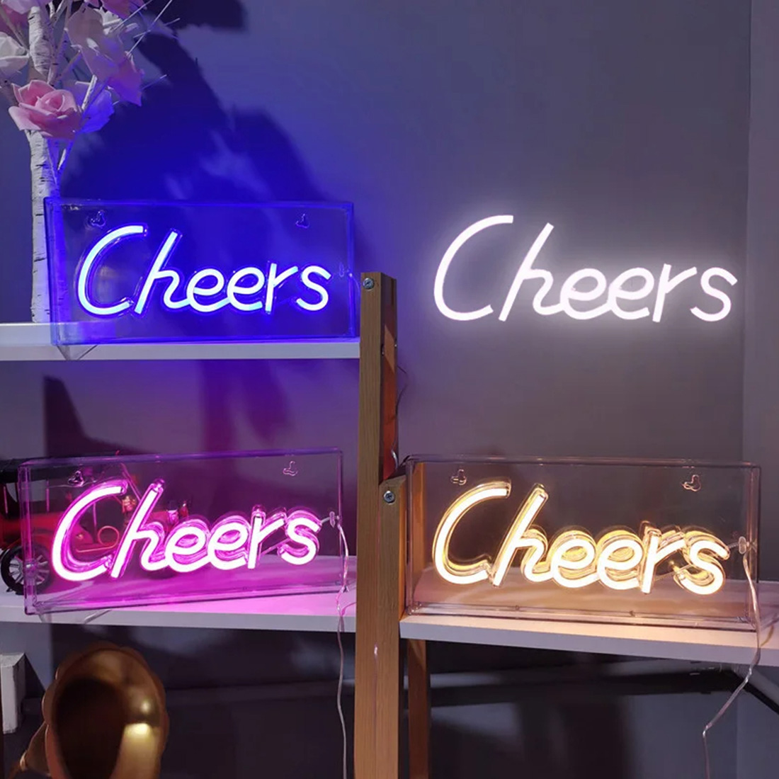 Барная лампа Cheers Neon Sign Light Produce Picture