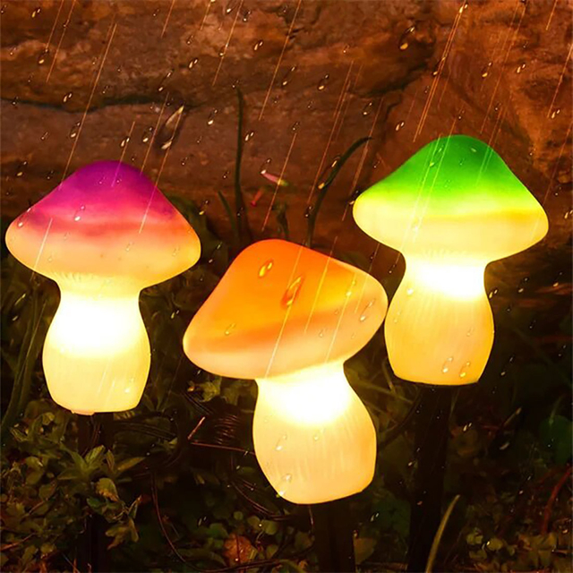 Светодиодные солнечные сказочные грибные фонари